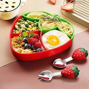 strawberry shape plate