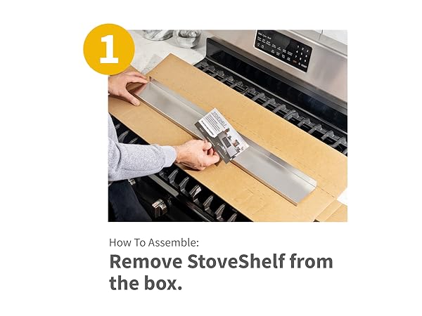 Remove StoveShelf from the box