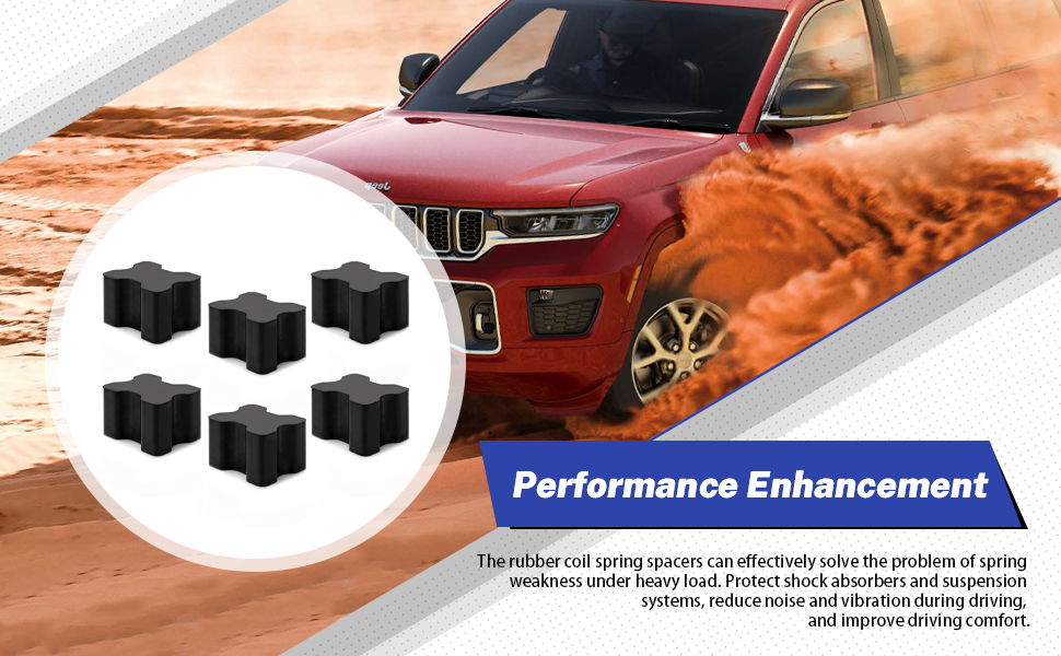 Rubber Coil Spring Spacer Boosters Heavy Duty Coil Spring