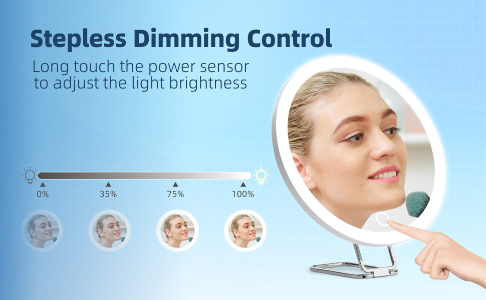 20X Magnifying Mirror with Light, Lighted Magnifying