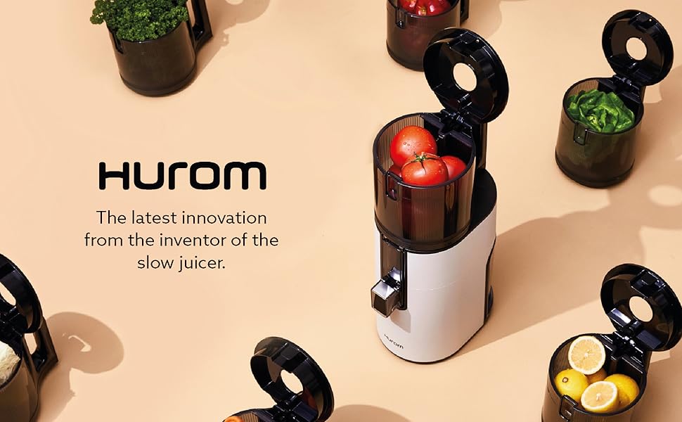Hurom H400 Easy Clean Slow Juicer, Matte Black Hands Free
