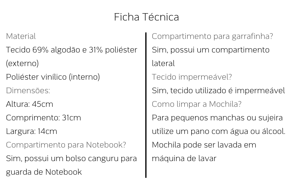 Descrição do produto