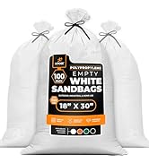 Woven Polypropylene Sand Bags for Flooding, Gravel - 18