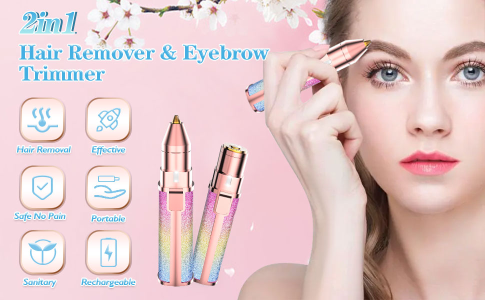 Ladies hair remover Eyebrow trimmer facial hair removal remove unwanted hairs