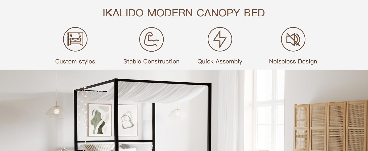 queen size bed frame black