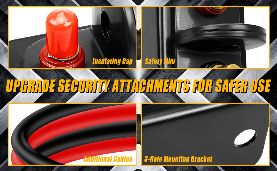 Waterproof Remote Battery Terminals, Battery Jump Post Kit