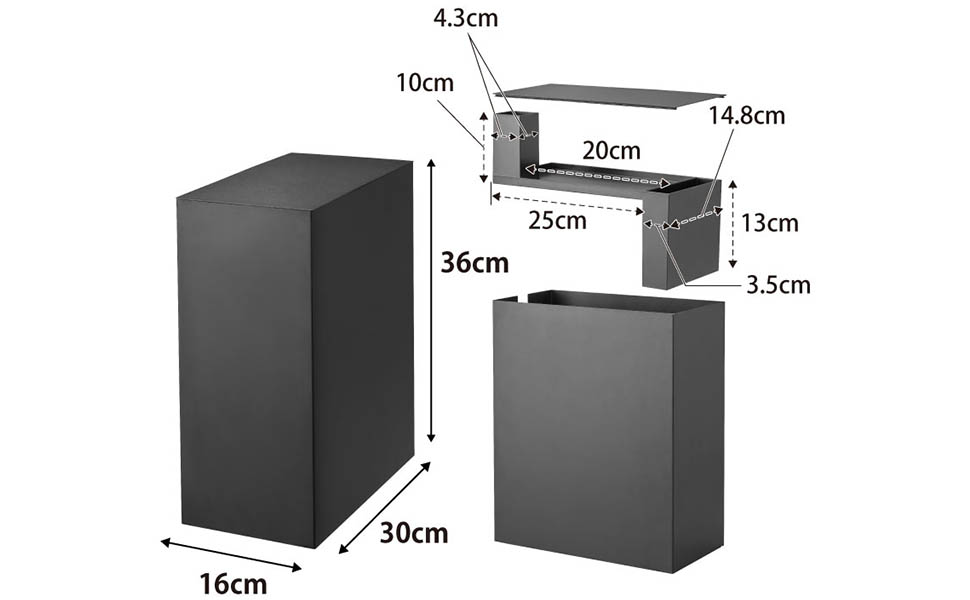 Amazon｜山崎実業(Yamazaki) 【 完成品 】 水槽横 収納ボックス