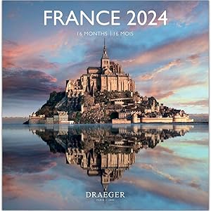 France wall calendar 2024