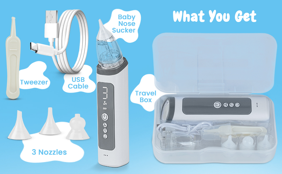 baby booger sucker nose aspirator for toddler electric nose sucker nose suction for toddlers
