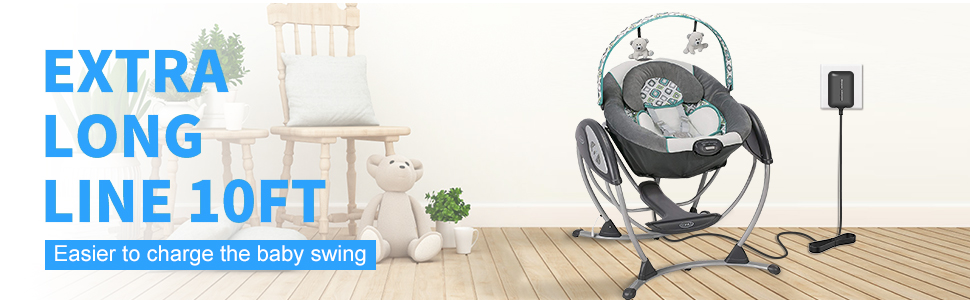 Easier to charge the baby swing