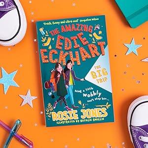 Photo of The Amazing Edie Ekhart: The Big Trip, on an orange background surrounded with stars