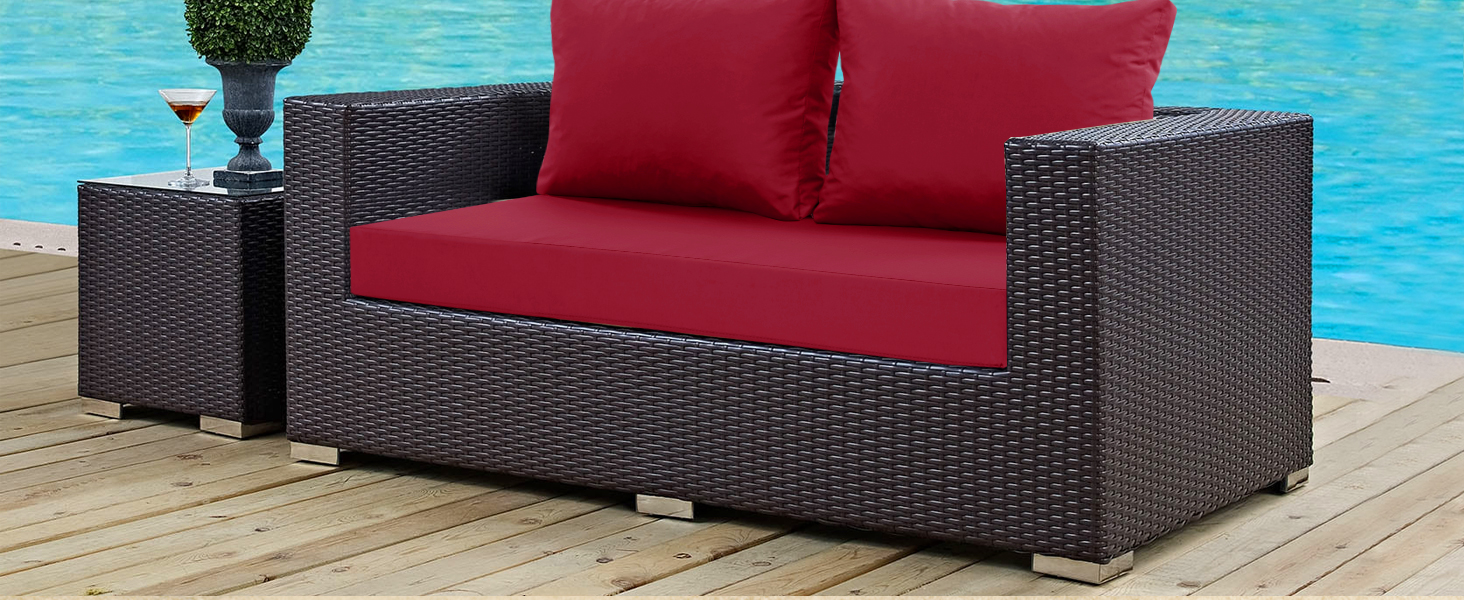 outdoor furniture loveseat cushions
