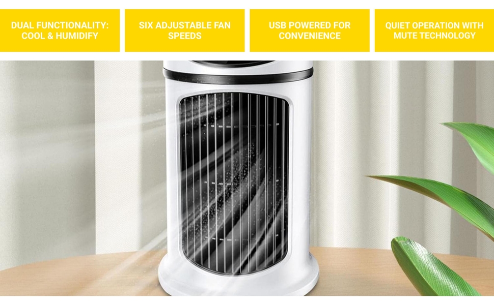 Review Loom Tree® Air Conditioning Fan Usb Portable Air Conditioner 12 4343