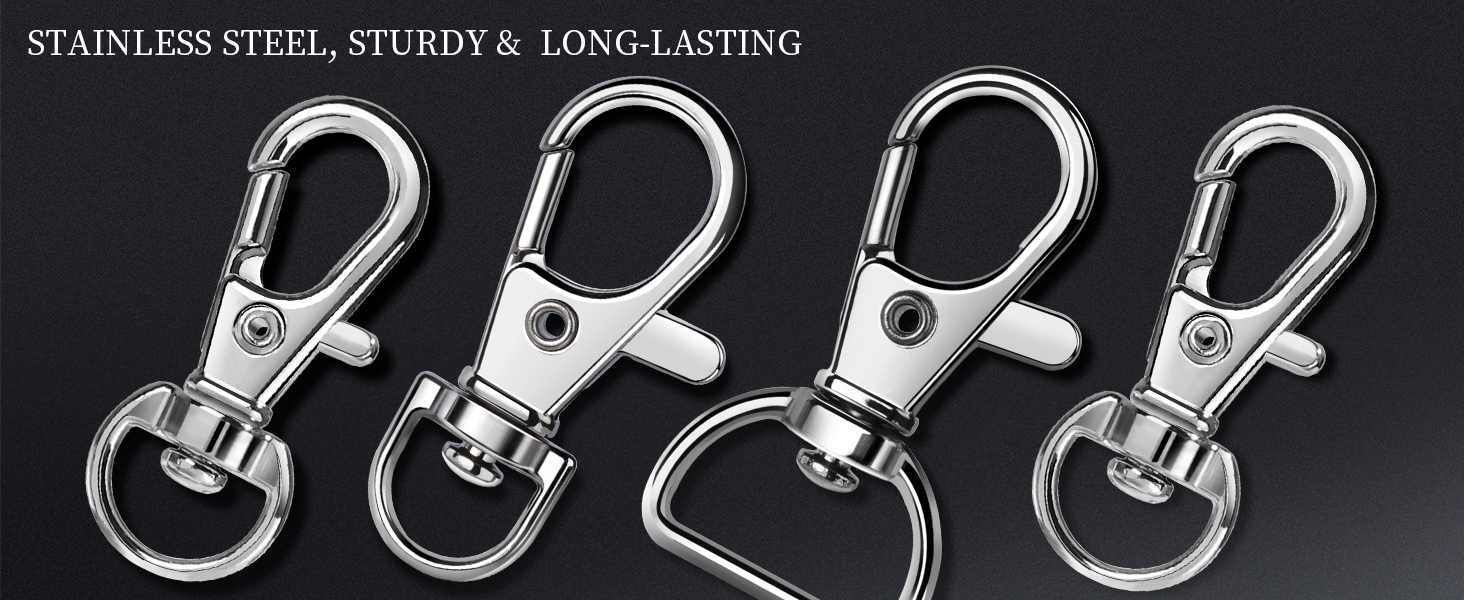 Rustproof Metal Keychain Clasps