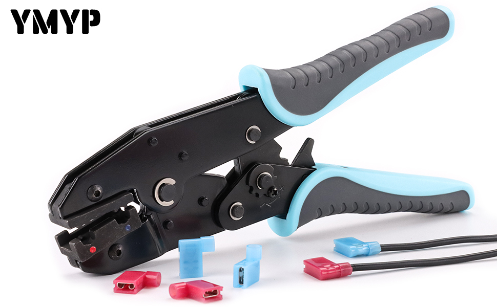 YMYP Crimping Tool For Insulated Flag Terminals Ratcheting Wire