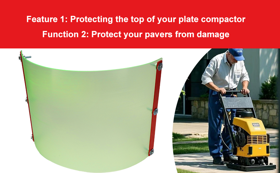 plate compactor pad for pavers