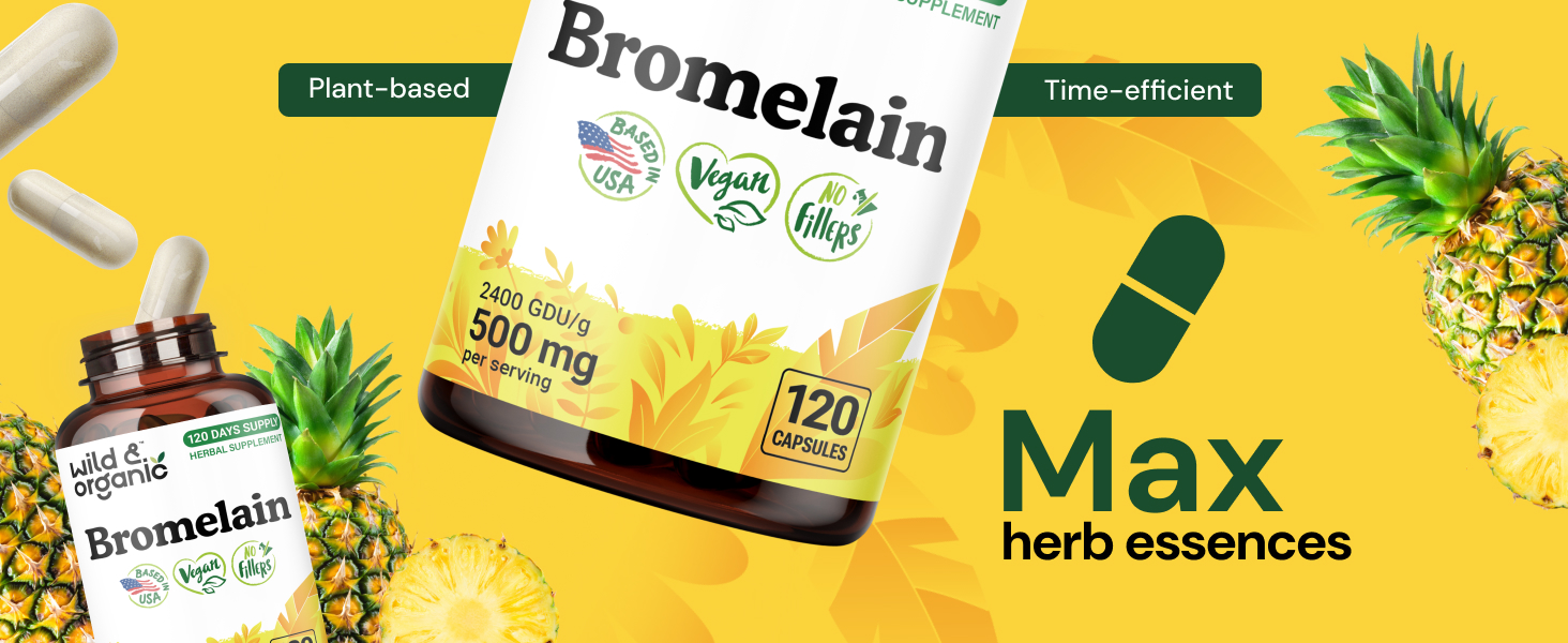 pineapple extract capsules for natural digestive support