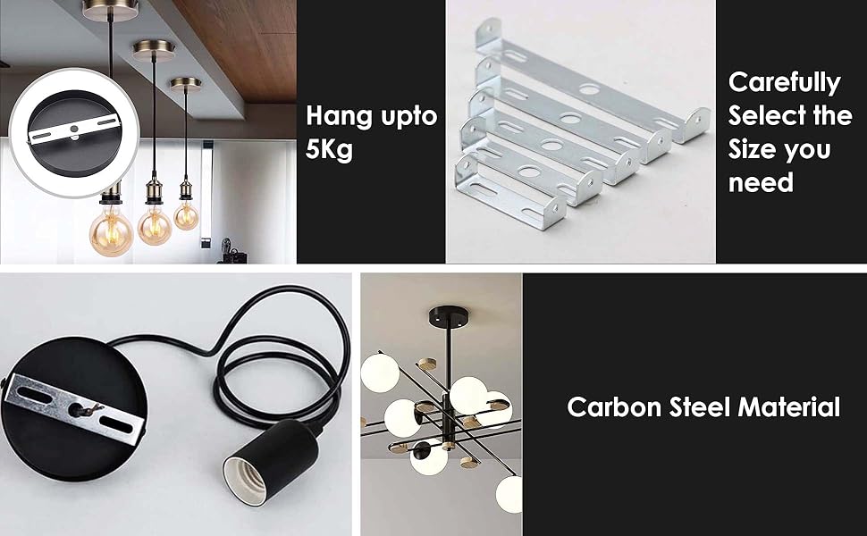 DC Voltage Lighting Fixture Ceiling Plate Bracket Pendant Light Fitting Fixing Ceiling Lamp