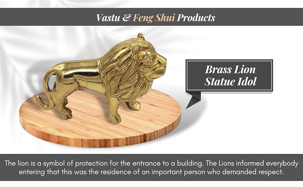 Buy Plus Value Brass Lion Statue Idol Maha Vastu Feng Shui Remedies