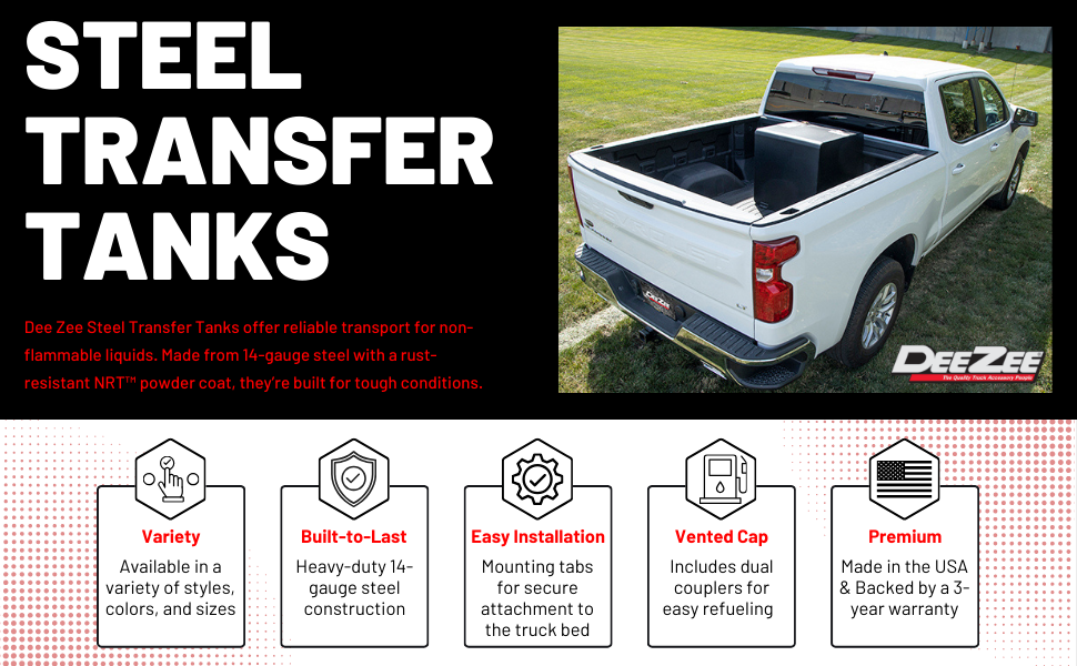 Amazon.com: Dee Zee DZ91750S (53 gallon) Square Transfer Tank