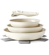 Redchef lot de 16 poêles et casseroles batterie de cuisine antiadhésive en céramique pour camping non toxique sans PFAS 1b5549d0 C27a 4f9a A776 F803b8e80dcf. AC SR200,225