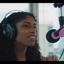 headphone monitoring, pink