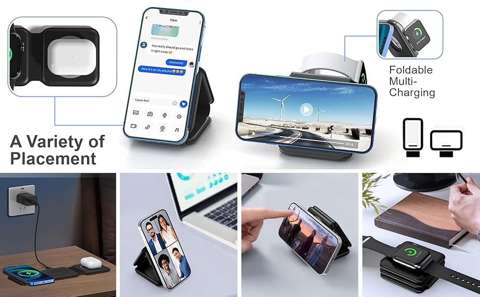 foldable multi charging