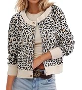 Ziesexy Cropped Sweaters Open Front Button Up Cardigans for
