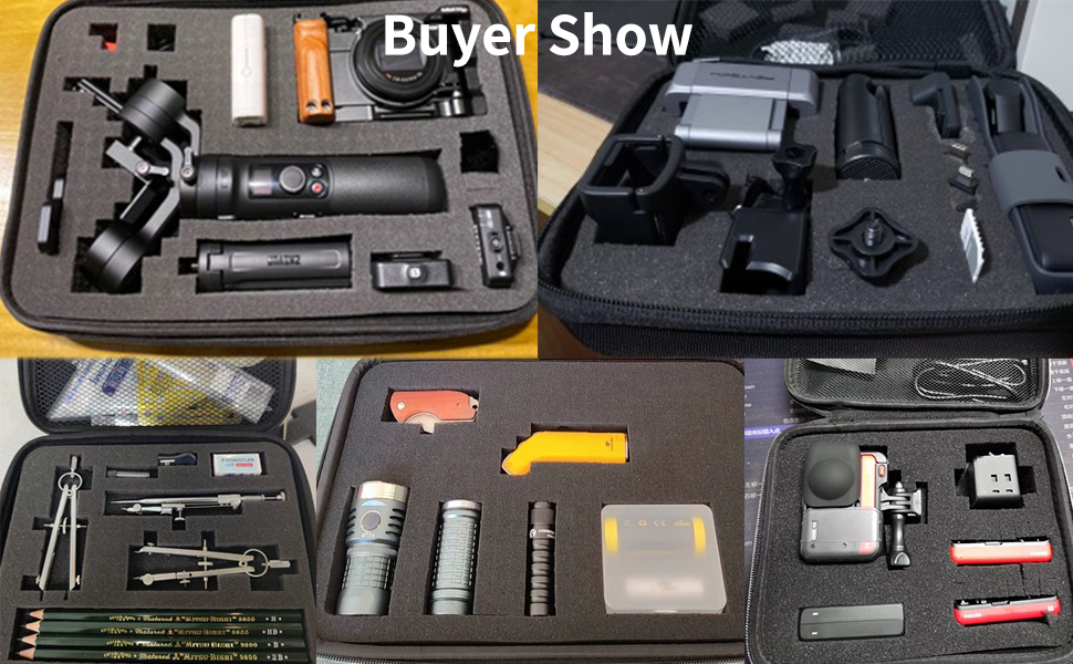 Electronic Organizer, DIY Sponge Protection Travel Cable Organizer Bag Pouch Electronic Accessories 