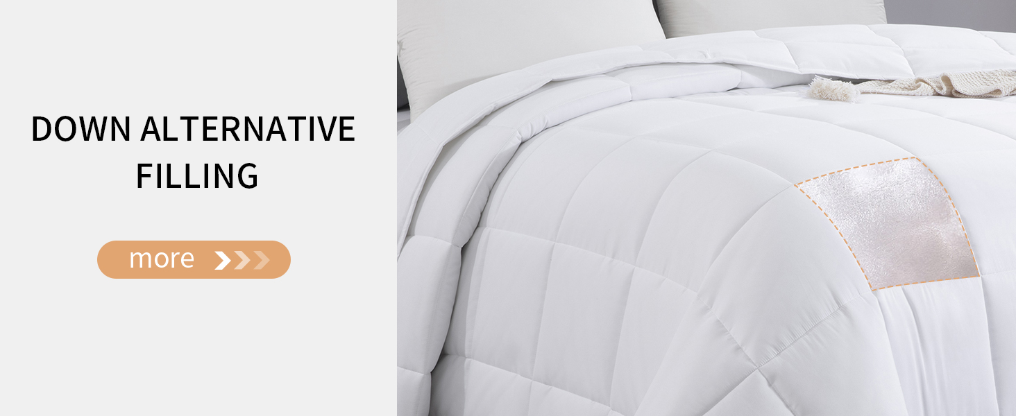 HOMBYS White 136x120 Alaskan King Size Comforter for All Season, Extra Large Down Alternative Bed Comforter with Corn 1b5d0297 Cade 45cb 8f23 0c0e73bde6fa. CR0,0,1464,600 PT0 SX1464 V1