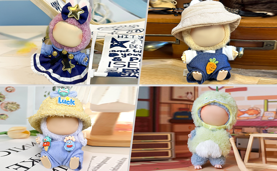 exquisite doll clothes wardrobe doll collector tea party outfitbirthday gift set soft fabric pumpkin