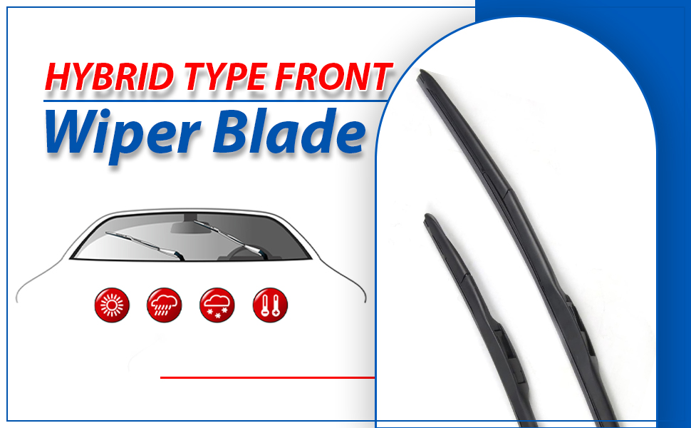 Autoclean Front Wiper Blade For Toyota Innova Crysta, Creta (pack of 2