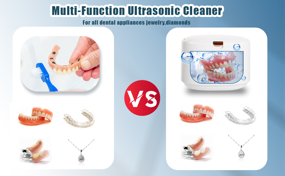 Ultrasonic Retainer Cleaner Machine45000Hz,Digital Display