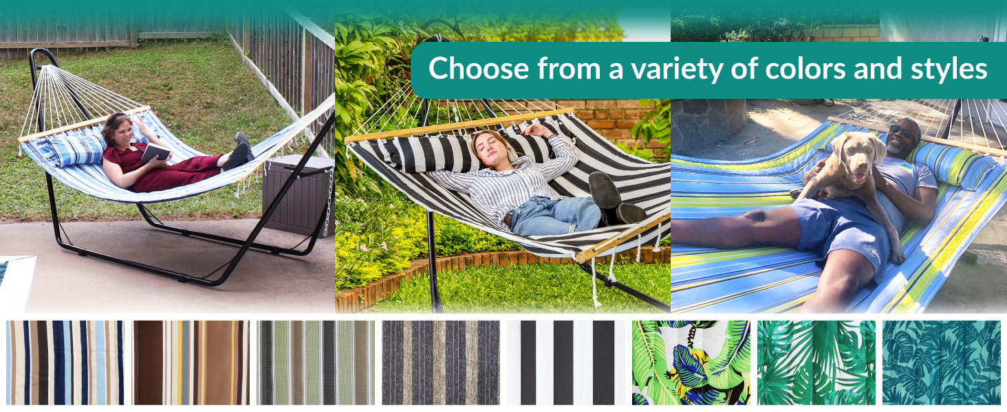 Choose from a variety of colors and styles