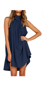 2022 Loose Solid Irregular Dress