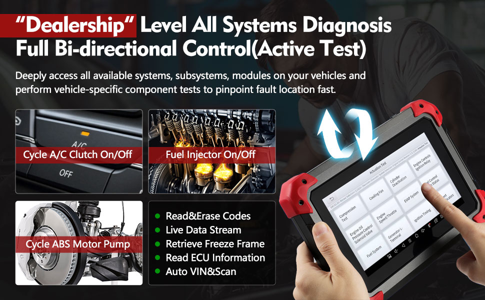 XTOOL D7 Automotive Diagnostic Tool, 2023 Newest with 3 Years Updates