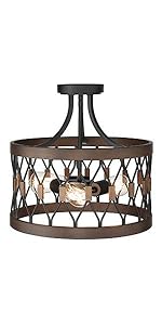semi flush mount lights