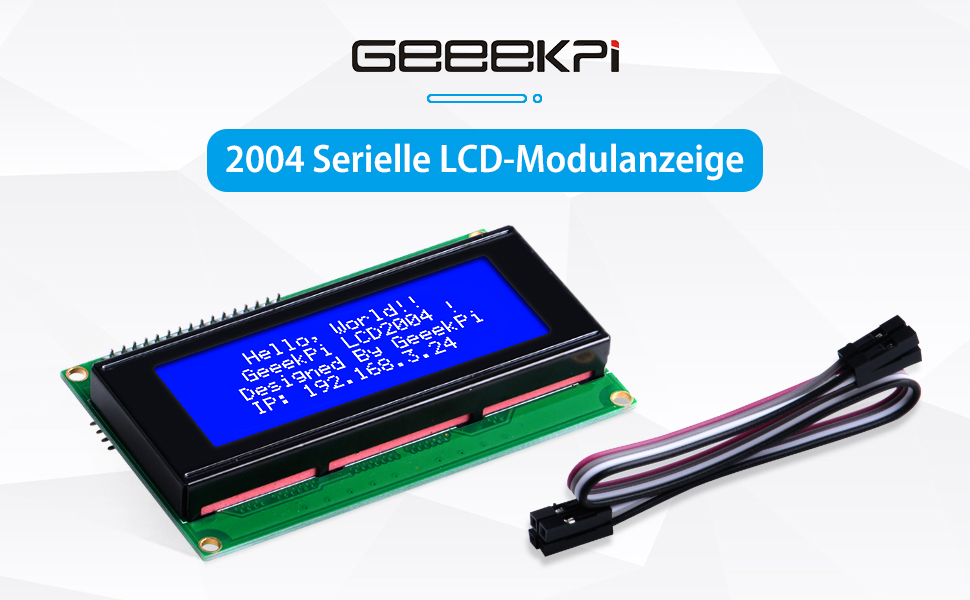 Display LCD 2004 20x4 Con Interfaccia I2C - Modulo Per Arduino E Raspberry Pi