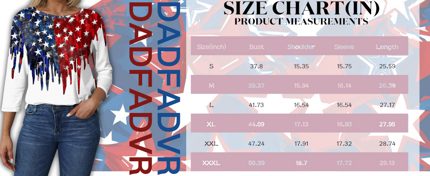 4th of July Shirts Women