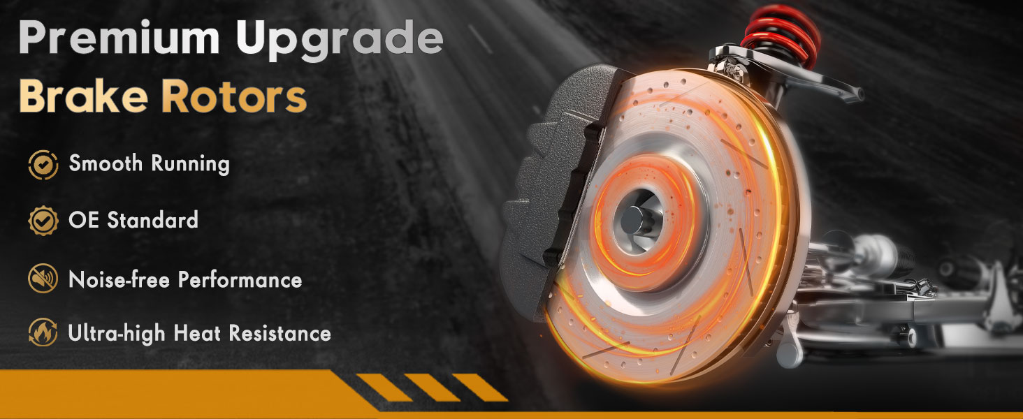 Front Brake Kit for Chrysler 200 Sebring Dodge Avenger Caliber Jeep Compass Patriot Brake Rotors