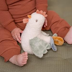 Little Dutch Stehauffigur Stofftier Huhn weiß - Little Farm 