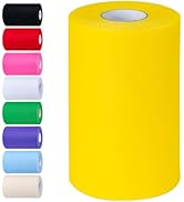 Fluorescent Yellow Tulle Fabric Rolls 6 Inch by 100 Yards (300 feet) Tulle Roll Spool Fabric for ...