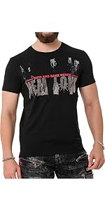 Cipo & Baxx Herren Prägedruck Print T-Shirt Kurzarm Trendig Design für Jünglinge CT737 1b721483 5245 46b8 B90a Cbea50097583. CR0,0,450,900 PT0 SX150 V1