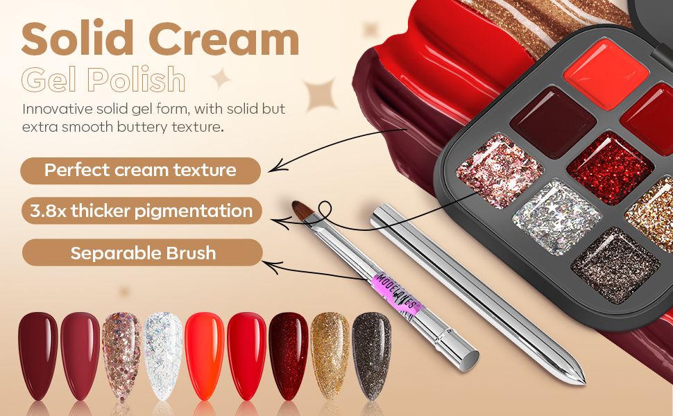 Solid Cream Gel Polish