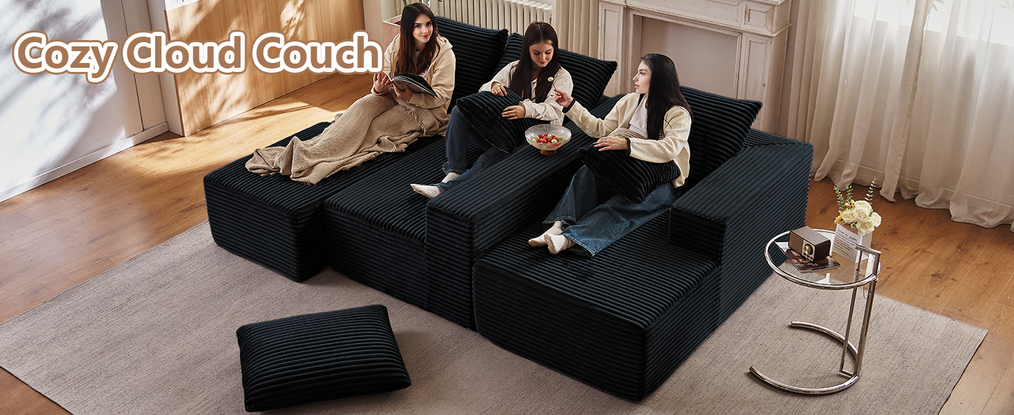 U-Shaped Sofa for Living Room