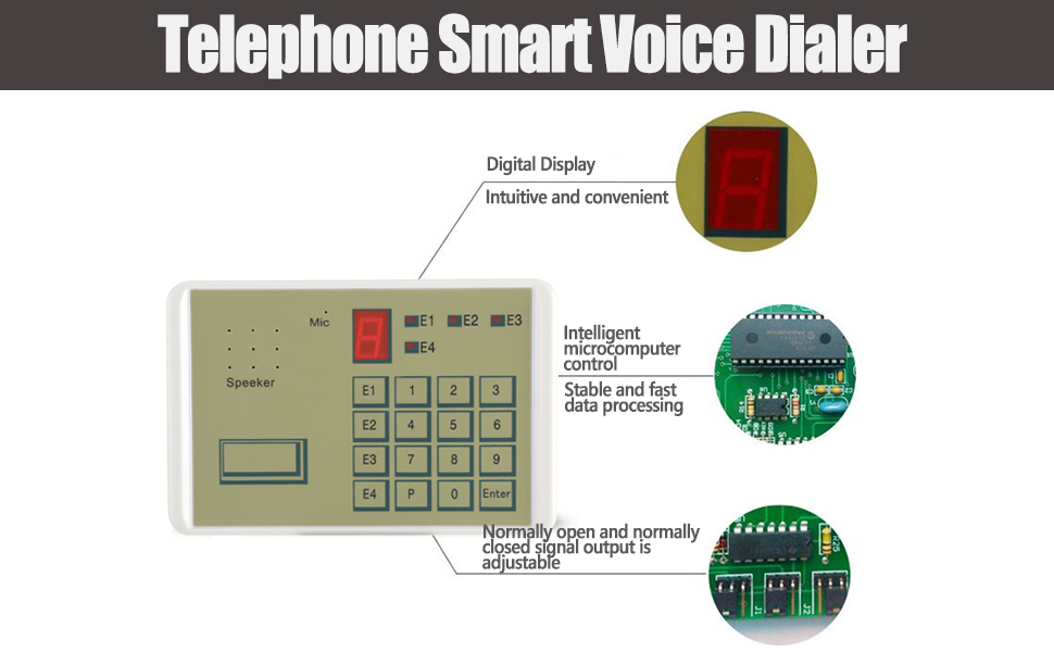 Amazon.com : Telephone Voice Dialer, Wired Telephone Voice Auto-dialer ...