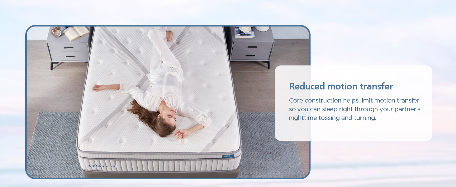 DIGLANT Queen Mattress, 14" Hybrid Memory Foam Mattresses with Pocket