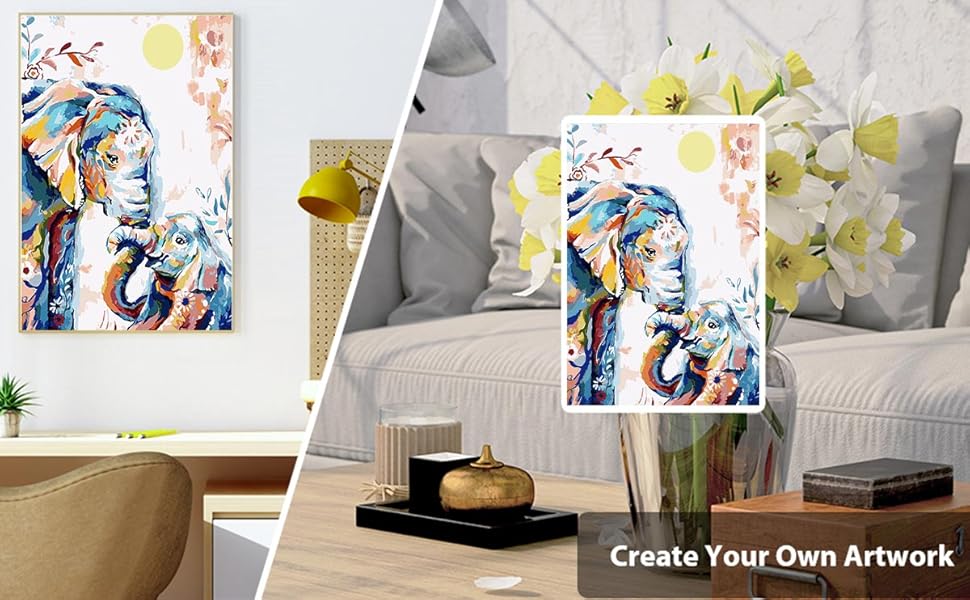 LWZAYS Paint by Numbers for Adults Beginners, DIY Adult
