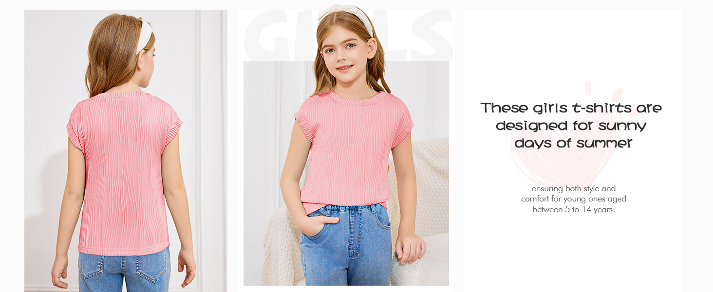 Girls Short Sleeve T Shirts 