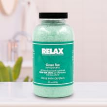 Relax Green Tea Aroma Therapy Spa and Bath Salt all natural dead sea